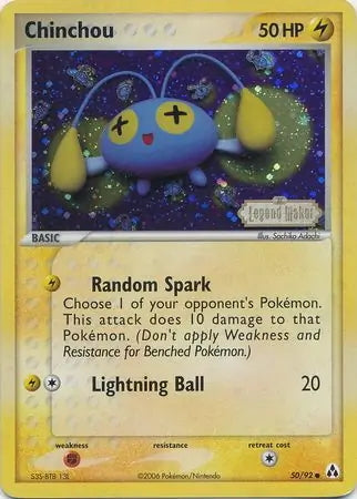 EX Legend Maker Chinchou #50/92 reverse holo